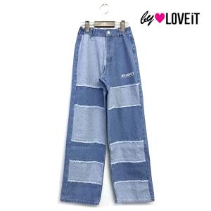 by LOVEiT　バイラビット　子供服　24春　パッチワークデニムパンツ｜billy-k