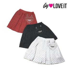 by LOVEiT　バイラビット　子供服　24春　インパンつきハートポシェットドットプリーツスカート｜billy-k