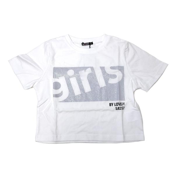 by LOVEiT　バイラビット　子供服　24春　girl&apos;sロゴTシャツ