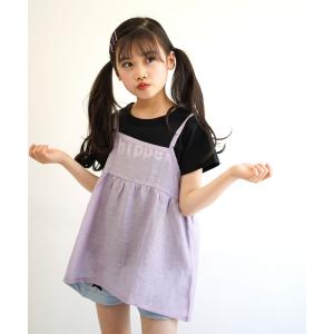 farmy　ファーミー　子供服　24夏　ロゴTトキャミセット　20%OFF　セール　返品・交換不可｜billy-k