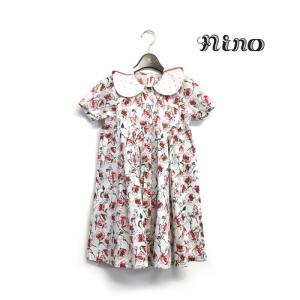 nino　ニノ　子供服　23春夏　前明きワンピース　レッドポピーPT　90cm〜120cm　50%OFF　セール　返品・交換不可｜billy-k