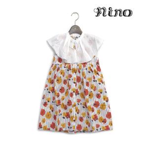 nino　ニノ　子供服　24春夏　BIGタック衿ワンピース　110cm〜120cm｜billy-k