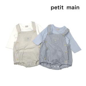 petit main　プティマイン　子供服　24春　ギンガムサロペット｜billy-k