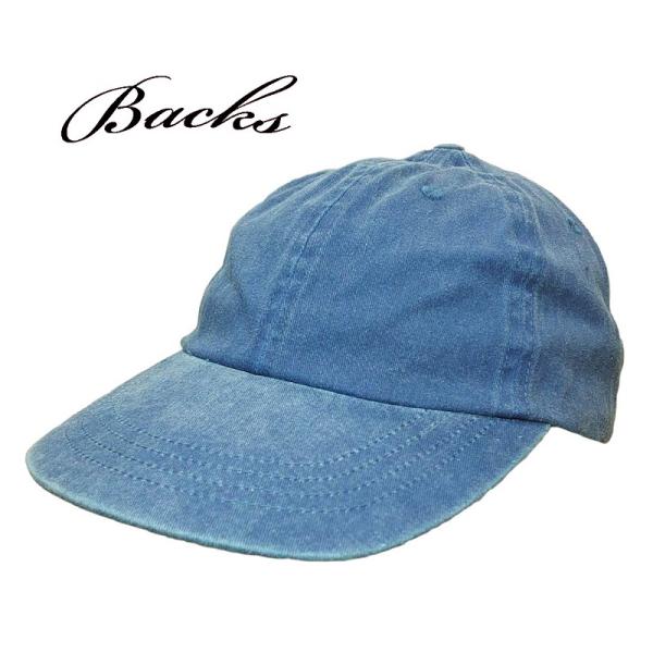【BACKS】　ピグメントローキャップ　無地　ブランクボディー