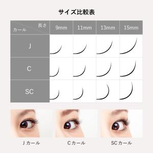 セルフエクステ ドール 6本シングル 束 Jカ...の詳細画像5