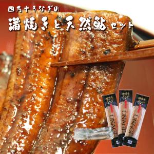 四万十うなぎ蒲焼き3本（タレ付き）と天然鮎2匹セット...