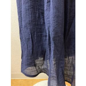 ソウルベリー ネイビーちりめん生地 ウエストゴ...の詳細画像3