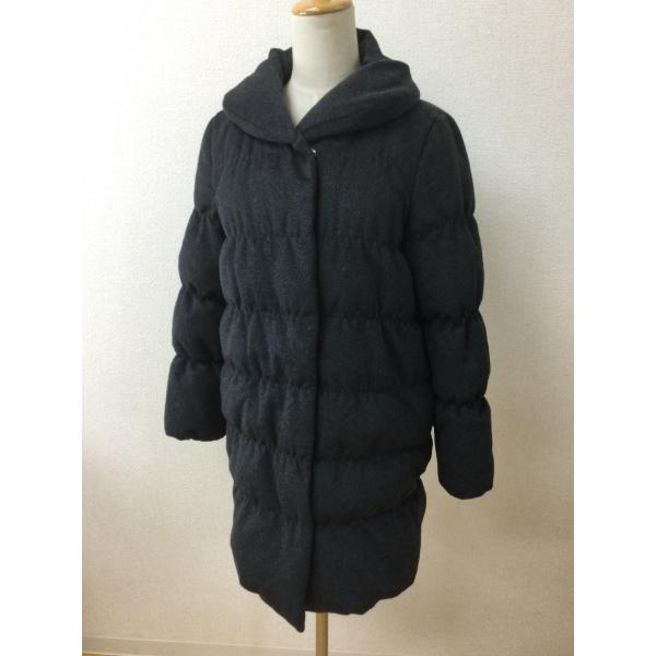 anana　チャコールグレー ダウン80%コート 起毛生地 サイズ38