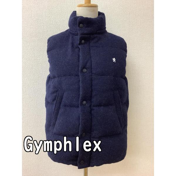 Gymphlex ジムフレックス　ダウン80%ベスト ネイビー サイズ14