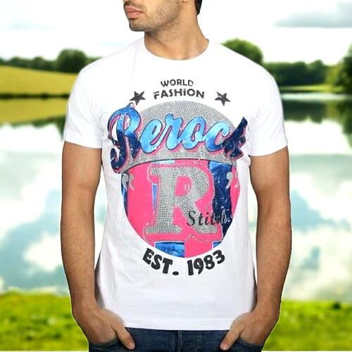 ReRock Tシャツ メンズ 半袖 ブランド 白/10013747　SMLXL(LL)サイズ