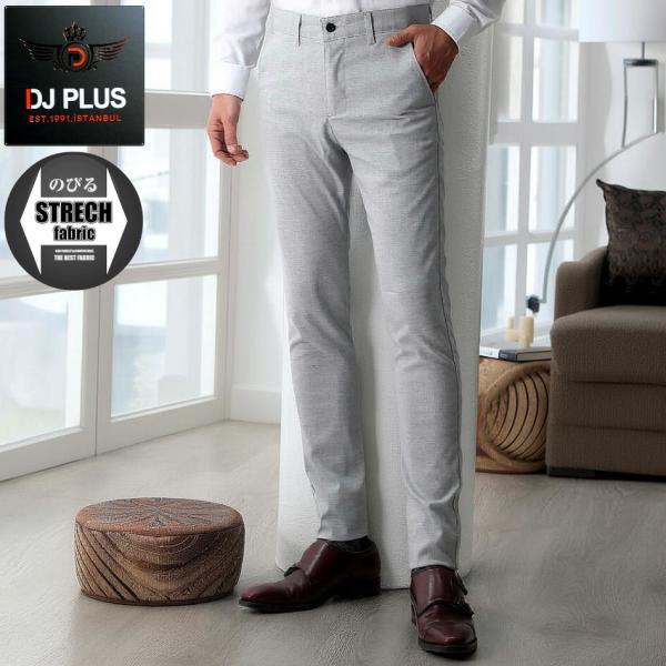 スラックス スキニー ビジネス パンツ スリム ライトグレー タイト 春/夏/秋 薄地 大きいサイズ...