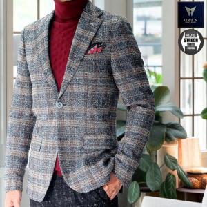 テーラードジャケット ダブルブレスト ブレザー チェック柄 チェック