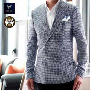 テーラードジャケット グレンチェック チェック 千鳥 千鳥格子