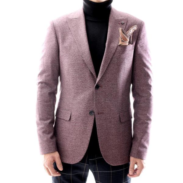 テーラードジャケット ブレザー メンズ エンジ タイト/スリムフィット ジャケパン 秋/冬/春 大き...