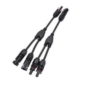 RIZ PLUS ソーラーパネル並列接続/MC4 Y型 2分岐ケーブル : ビネット