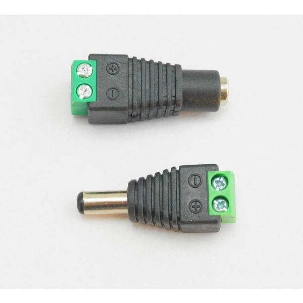 LEDテープライト 用 DCコネクター オス メス 5.5 × 2.1mm  DCジャック 変換 ア...
