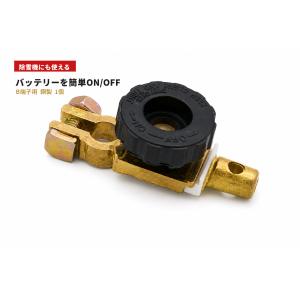 バッテリー キルスイッチ B端子用 銅製 カットターミナル ON/OFFスイッチ 1個 除雪機 車 農機具｜ビネット