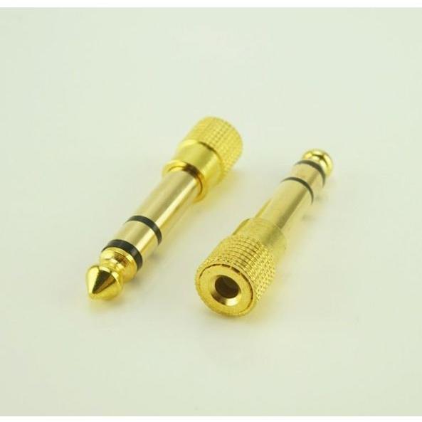 ヘッドフォン 3.5mm 変換 6.5mm 変換アダプター 3.5mm→6.5mm 1個
