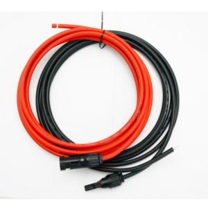 ソーラーケーブル延長ケーブル MC4 コネクタ付き 5m 4.0sq 赤と黒2本セット/ケーブル径6mm