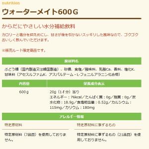 名糖産業 ウォーターメイト 600G スポーツ...の詳細画像2