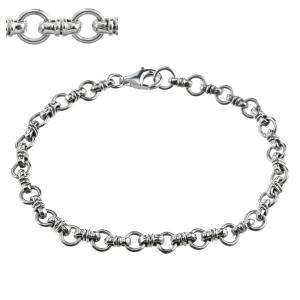 Binich（ビニッチ） フラワー シルバーブレスレット メンズ レディース