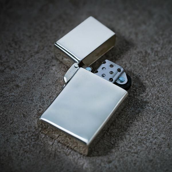 オイルライター スリム シンプル シルバー925 アクセサリー メンズ レディース 細め スマート ...