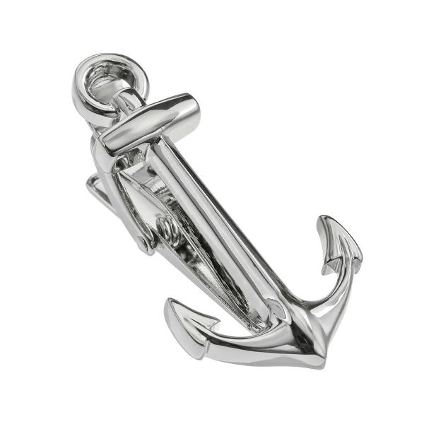 ネクタイピン おもしろ おしゃれ マリンマーク 海 いかり 錨 シンプル シルバー タイピン タイバ...