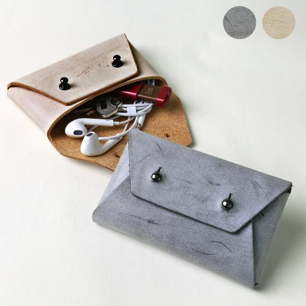 コインケース 小銭入れ ミニ財布 イヤホンケース ポーチ 小物入れ レザー 革 シンプル コンパクト...