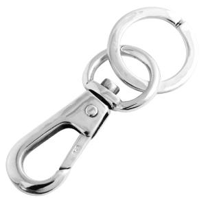 Binich（ビニッチ） キーホルダー キーリング キーチェーン シルバー