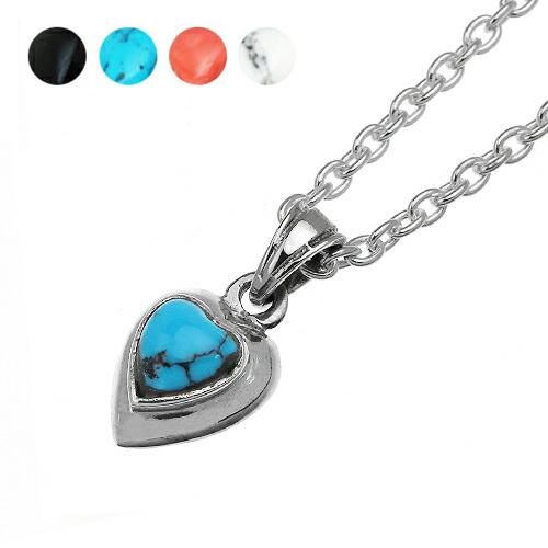 ネックレス メンズ レディース シルバー925 ペンダントトップのみ 天然石 ハート パワーストーン...