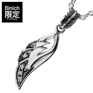 Binich シルバー925 フェザーネックレス メンズ レディース 羽根