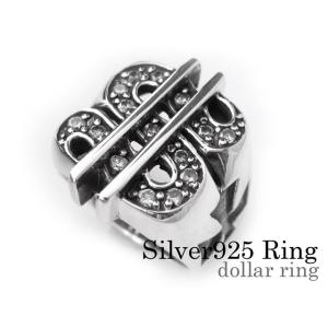 フローラルクロスリング シルバー925 メンズ シルバー リング