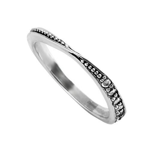 スパイラルジルコニアリング メンズ 指輪 メンズ シルバー925 アクセサリー