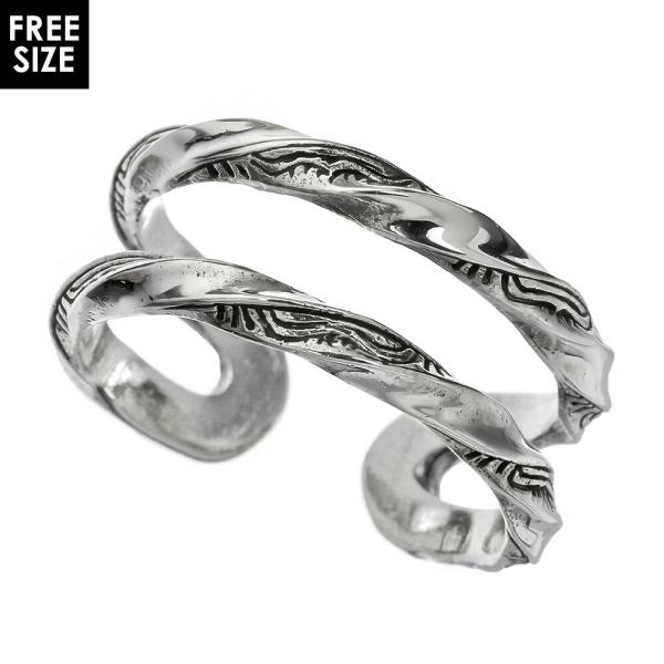 指輪 ツイスト ネイティブアメリカン柄 リング シルバー925 メンズ レディース フリーサイズ 重...