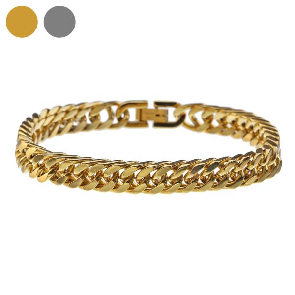 8mm4面カット喜平ブレスレット メンズ アクセサリー ヒップホップ HIPHOP B系