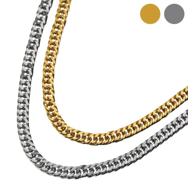 3.5mm 4面カット 喜平 チェーン ネックレス 55cm/75cm ヒップホップ HIPHOP ...