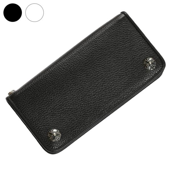 ブラッククロスレザーウォレット 革財布 長財布 メンズ 本革