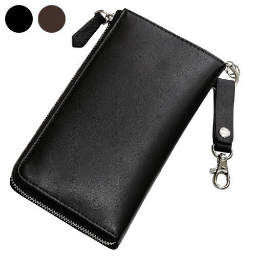 全2色 シンプルラウンドウォレット カウレザー 牛革 ラウンドファスナータイプ 牛革財布 長財布 メ...