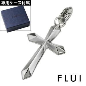 FLUI（フルイ） オニキスクロスネックレス メンズ シルバー925
