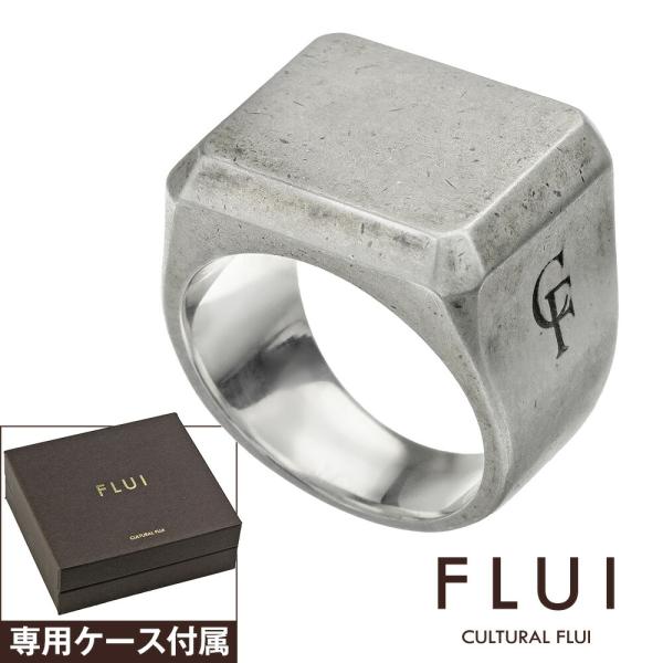 FLUI ヴィンテージ シグネットリング メンズ 指輪 シルバー925 印台 台形 ピンキーリング ...