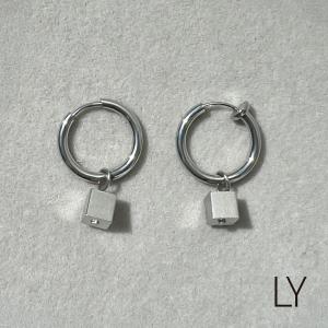 キューブドロップピアス イヤリング メンズ レデ...の商品画像