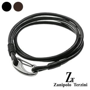 zanipolo terzini (ザニポロタルツィーニ) 2重巻き ダブル レザー ブレスレット メンズ 本革 アクセサリー｜binich