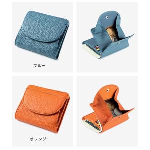 24時間内発送 ミニ財布 二つ折り財布 本革 ...の詳細画像3