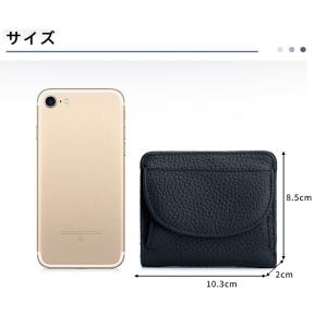 24時間内発送 ミニ財布 二つ折り財布 本革 ...の詳細画像5