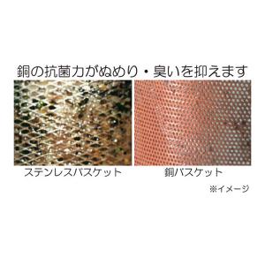 限定クーポン 佐野機工 浅型銅バスケット フタ...の詳細画像1