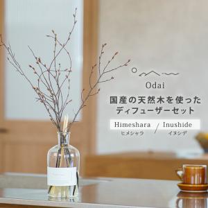 クーポン発行中 Odai ディフューザーセット アロマディフューザー ヒメシャラ イヌシデ 天然木 天然成分100％ フレグランス 芳香剤 森林の香り