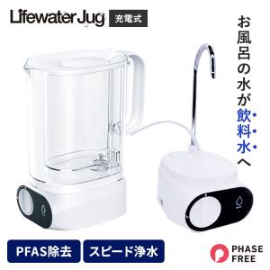 クーポン発行中 water point Lifewater Jug ライフウォーター ジャグ 本体 浄水ポット ポット型 浄水器 ろ過 スピーディー アウトドア 災害対策 防災の商品画像