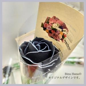 ソープフラワー1輪ミニブーケ 花束 卒園卒業に...の詳細画像2