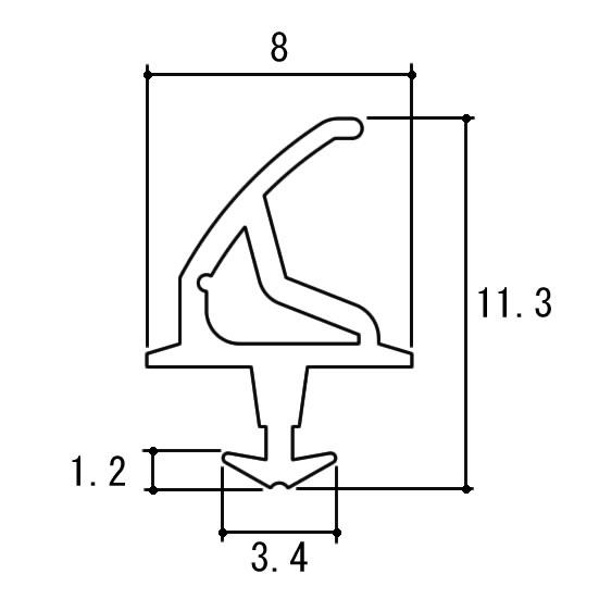 三協アルミ 補修部品 パッキン 気密材 TS222000 エクセルシャノン OEM商品
