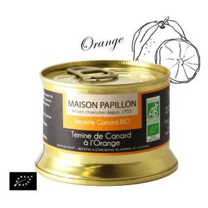 ユーロリーフ認証 カモとオレンジのテリーヌフランス産 パテ